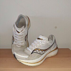 Saucony Endorphin Speed 3 White Gold Running Shoes - Women's Sz 7.5